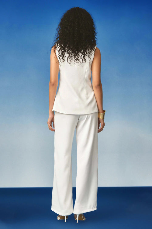 White Soft Sculpt Blazer Set