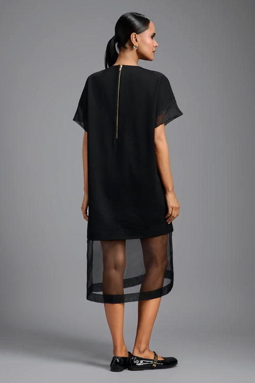 Black Sleek Oversized Dress