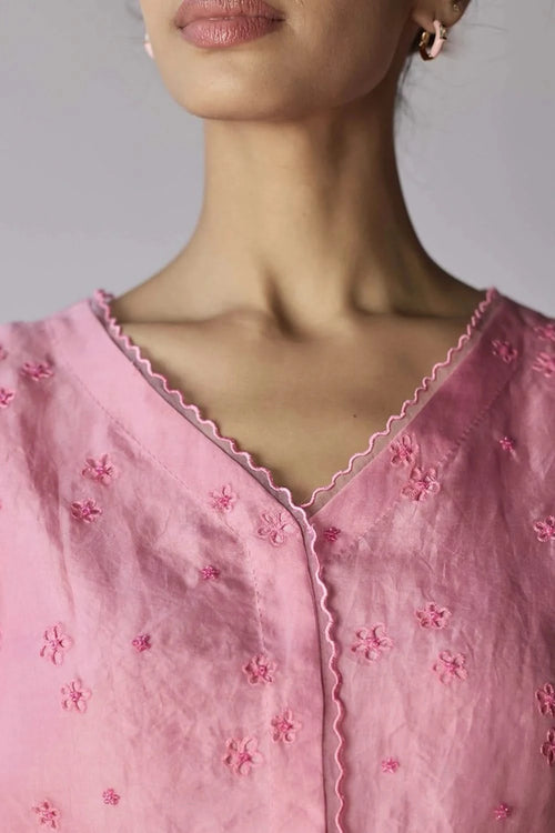 StarBloom Coral Pink Blouse