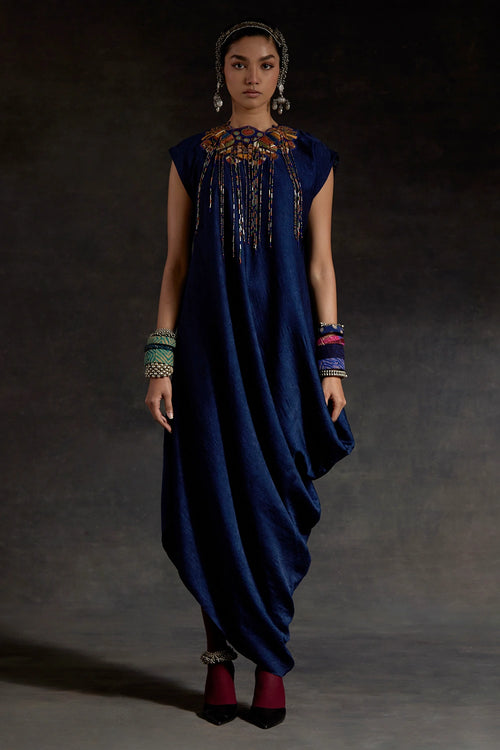 Akaar Rasa Drop Shoulder Dress