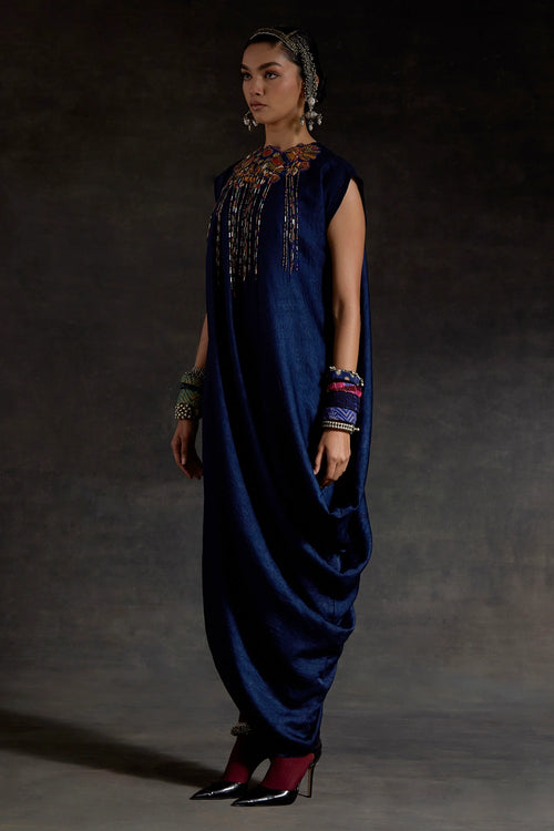 Akaar Rasa Drop Shoulder Dress