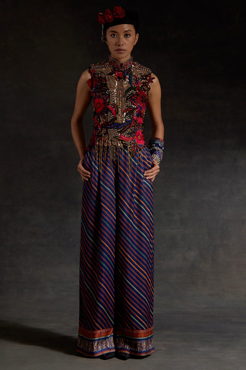Akaar Inaq Corset Top Set With Trouser
