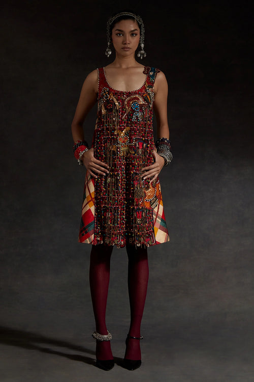 Mehru Akaar Embroidered Dress