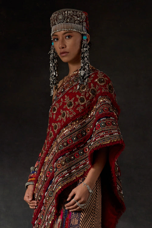 Akaar Rasa One Shoulder Top Set