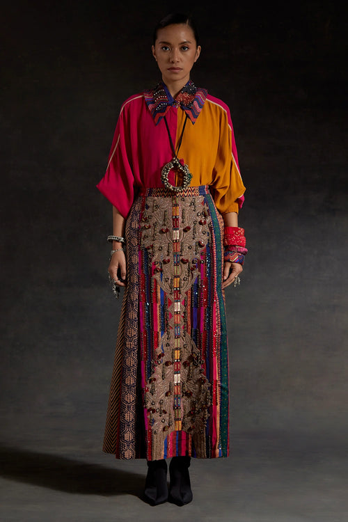 Pink Akaar Mandala Shirt Set