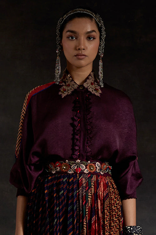 Akaar Mandala Shirt Set With Skirt