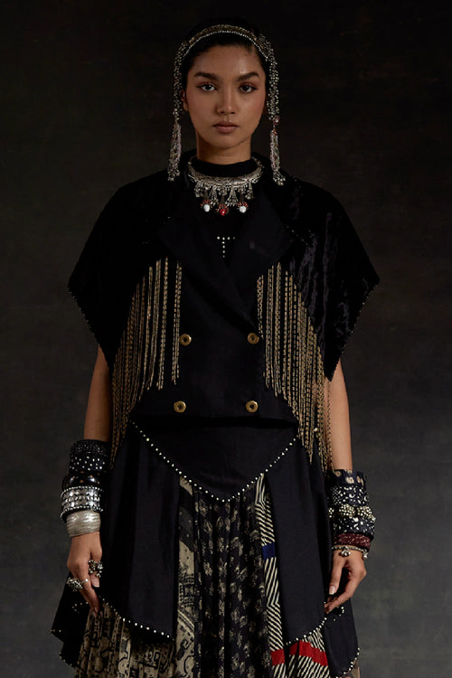 Akaar Zoa Cropped Trench