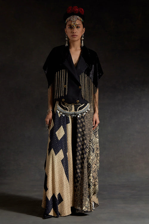 Akaar Zoa Cropped Trench Set