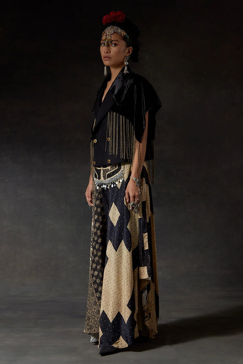 Akaar Zoa Cropped Trench Set