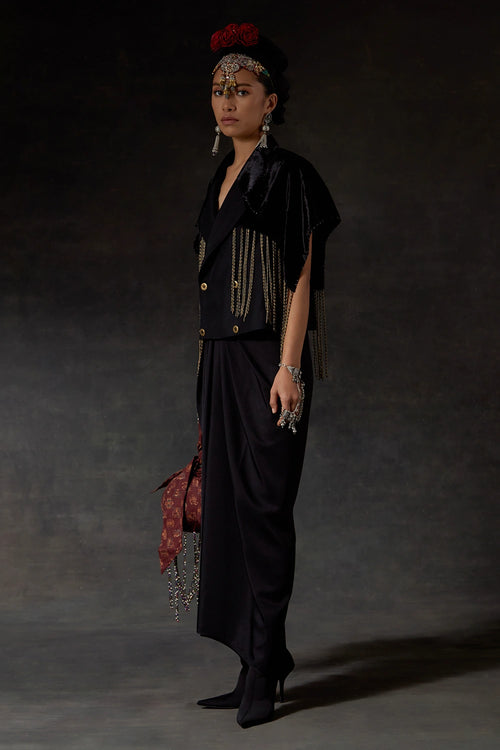 Akaar Zoa Cropped Trench Co-ord Set
