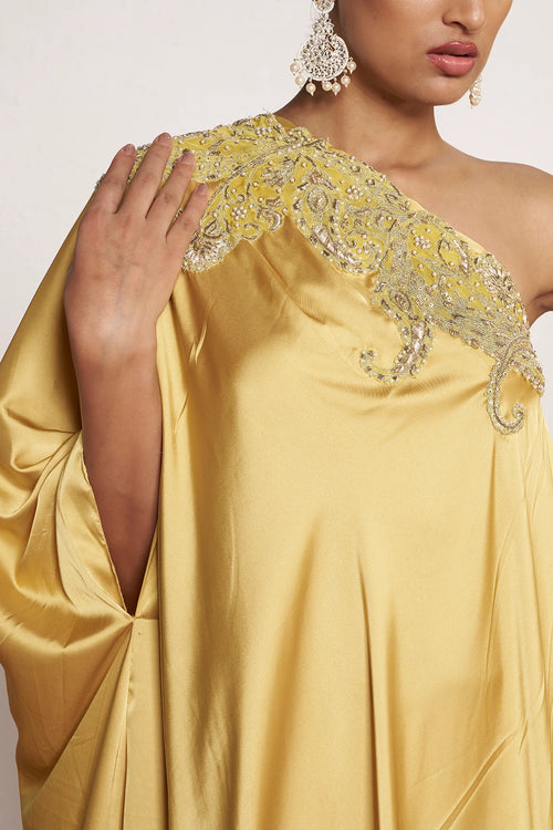 Canary Song Kaftan Dress