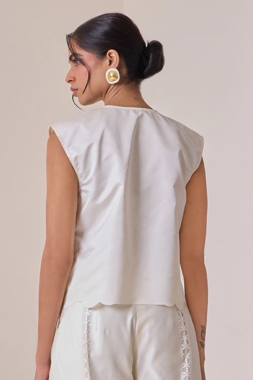 Pearl Cut-Work Jacket