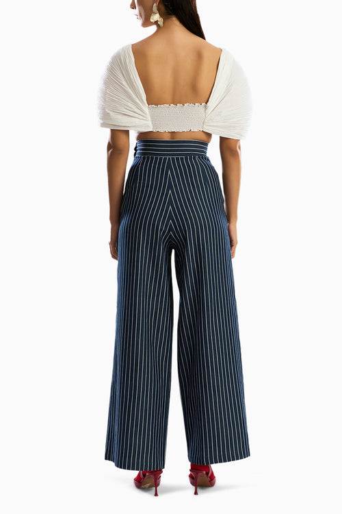 Eden Crop Top with Stripe Pants