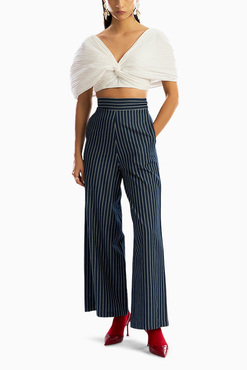 Eden Crop Top with Stripe Pants