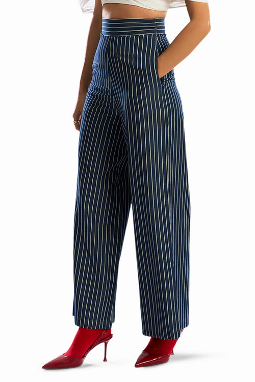 Stripe Denim Pants