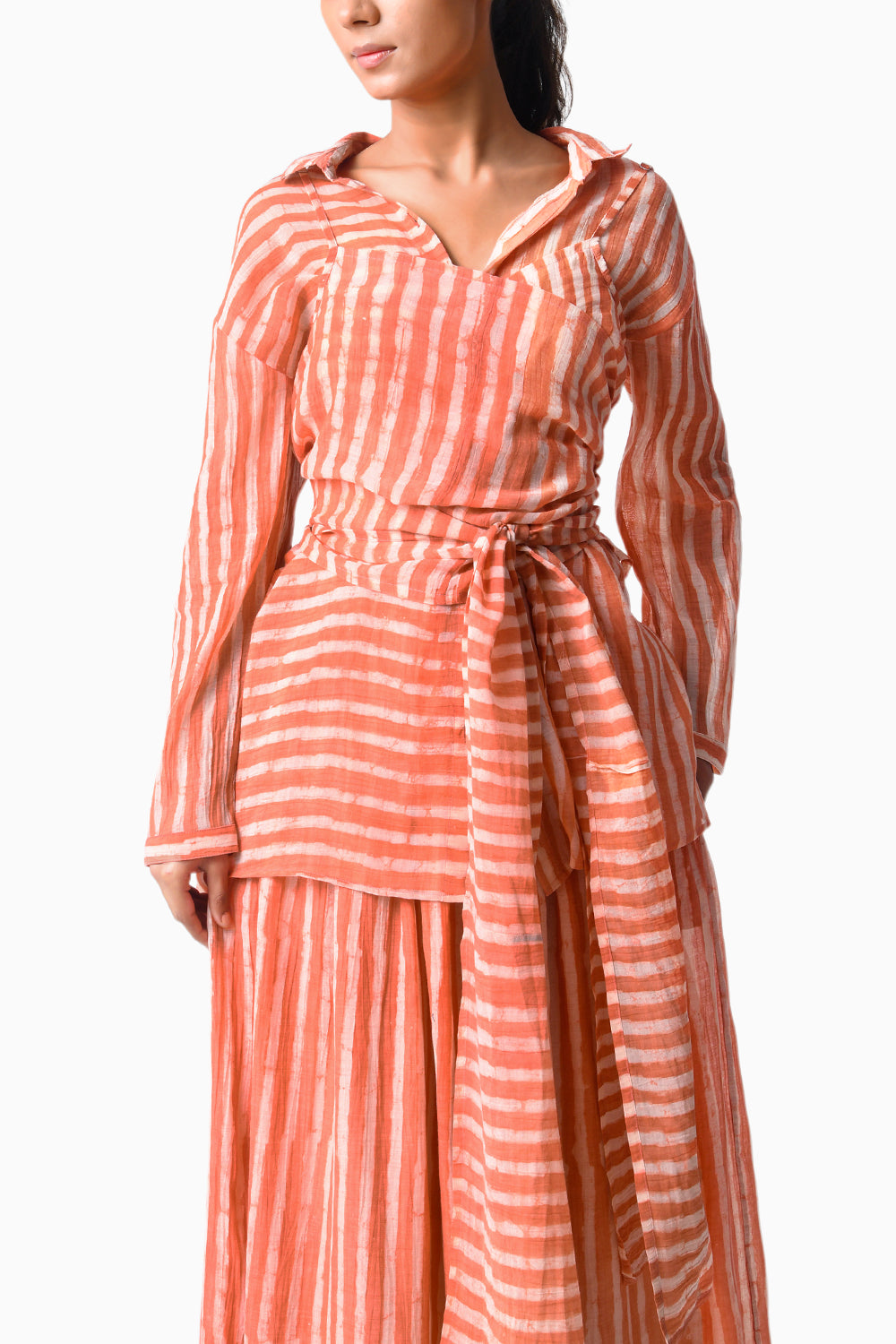 Cami Wrap Coral Co-Ord Set
