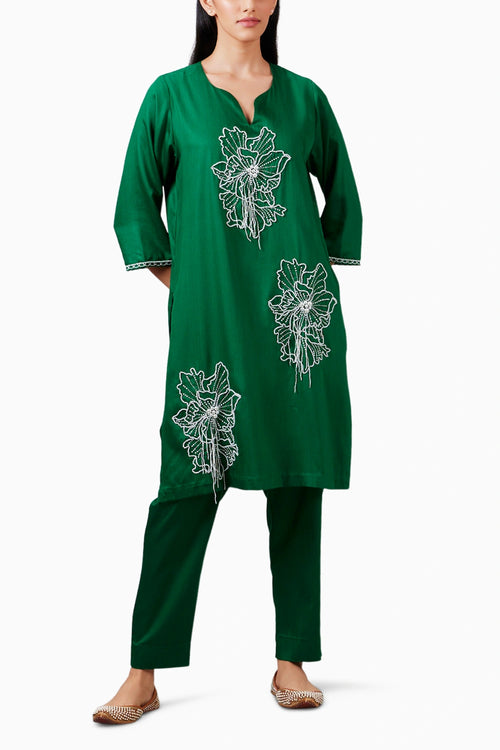 Perla Emerald Kurta Set