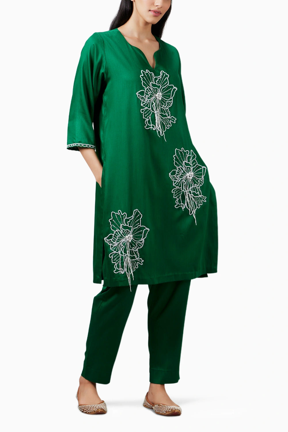 Perla Emerald Kurta Set