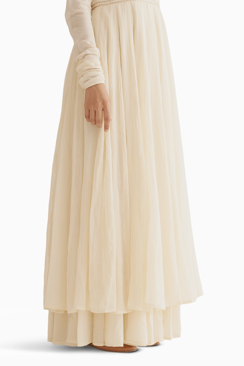 Amrita Ivory Ghoomar Anarkali Set