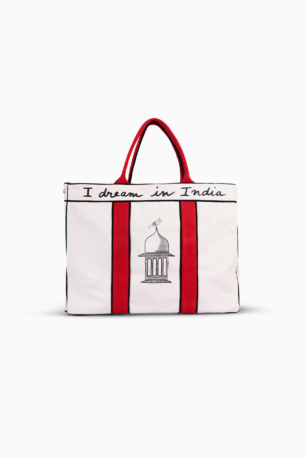 Poppy Red-The India Tote Bag