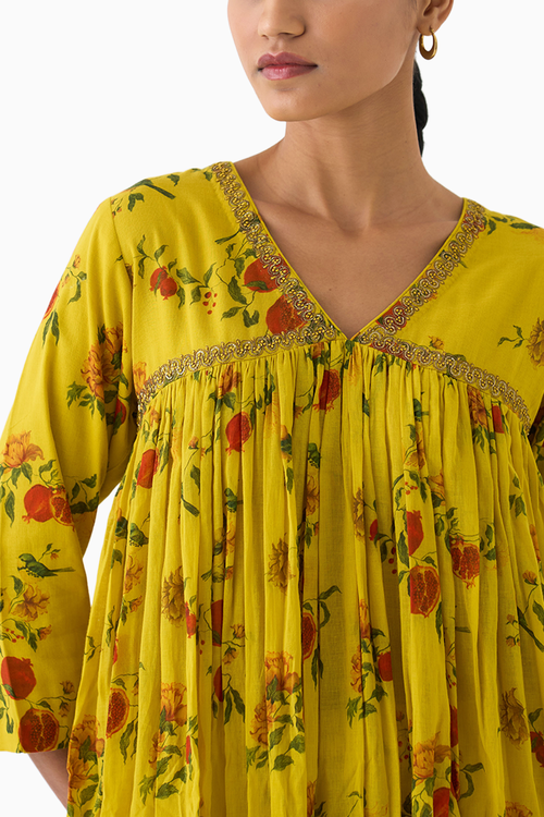 Flori Yellow Kurta Set