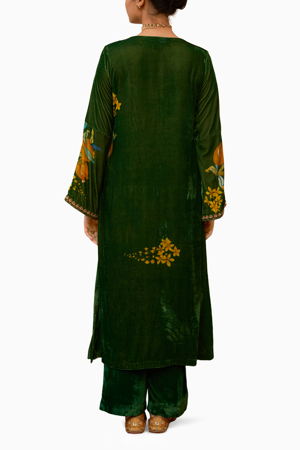 Makhmal Rani Bahar Kurta Set