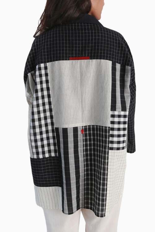 Patchwork Shirt Black Kora