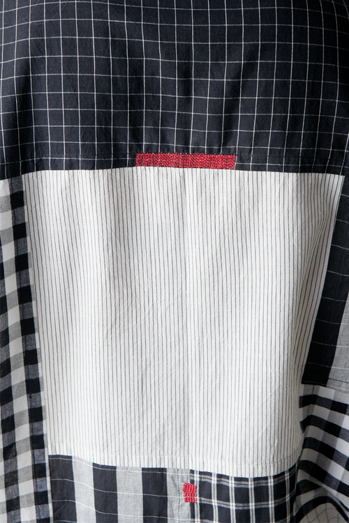 Patchwork Shirt Black Kora