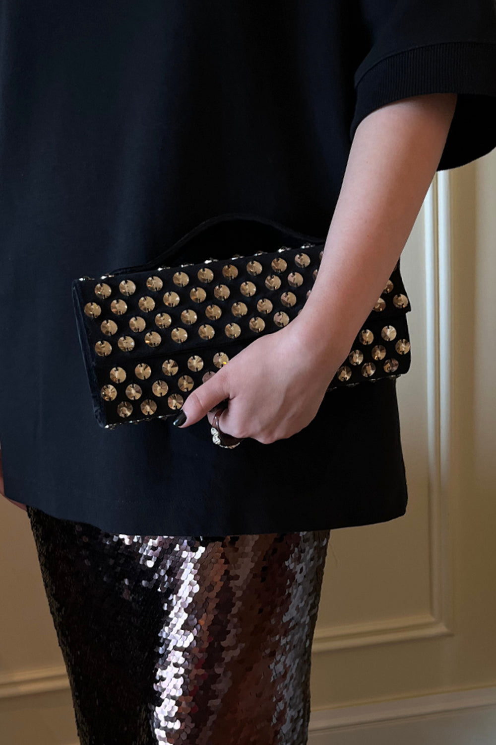 Dusky Gold Polka Fūtō Bag