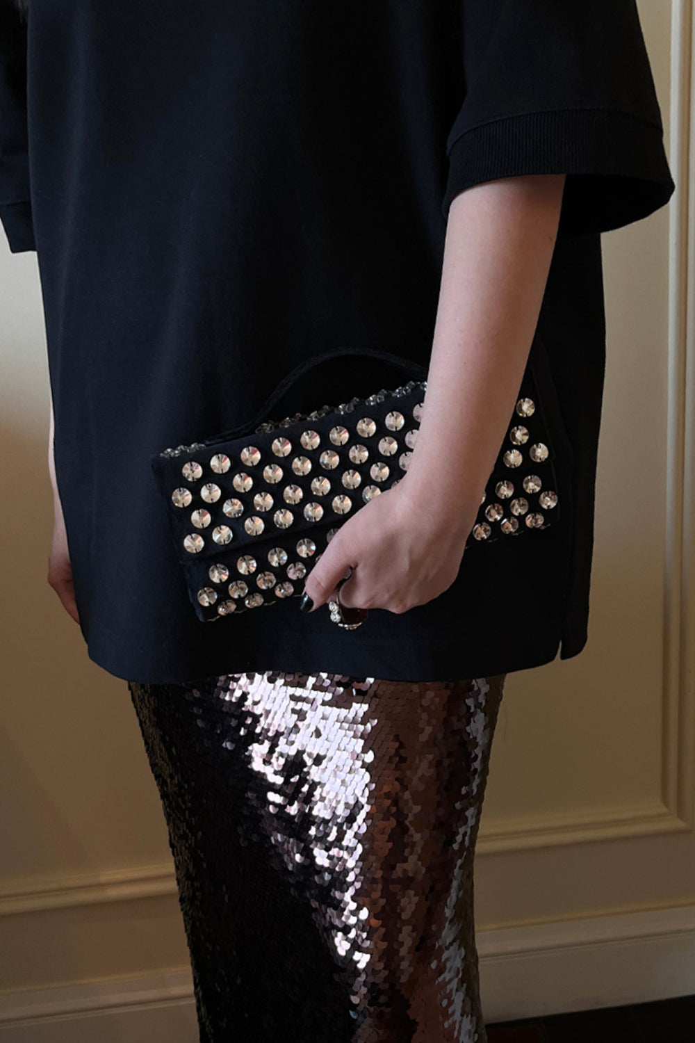 Silver Polka Fūtō Bag