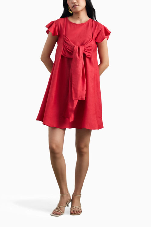 Echo Kim Front Tie Up Dress