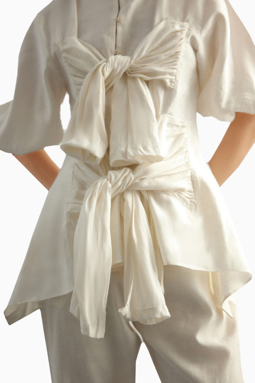 Echo Linen Tie Up Top and Pant Set