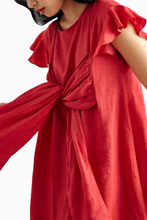 Echo Kim Front Tie Up Dress