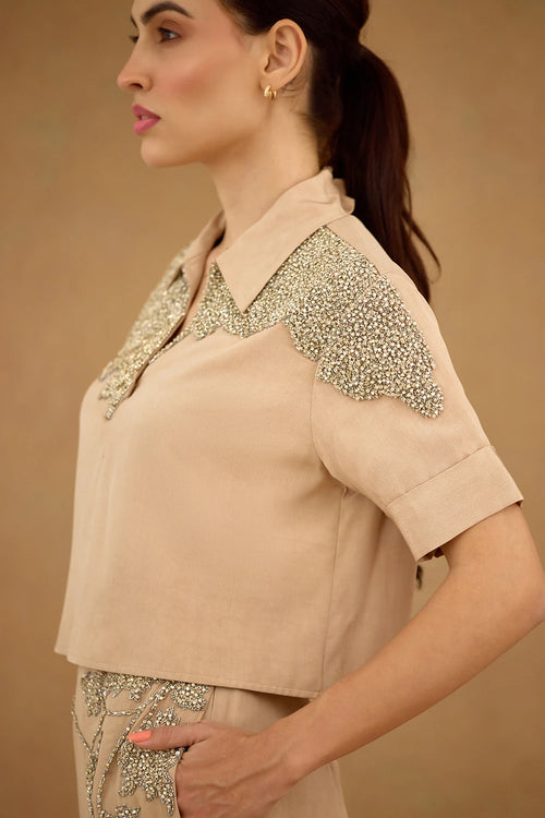 Sand Brown Co-ord Set