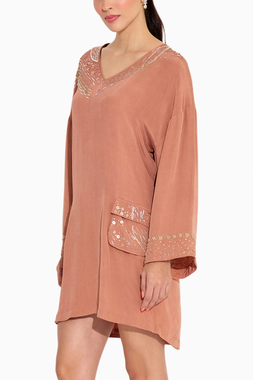 Brown Kaftan Dress