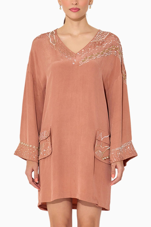 Brown Kaftan Dress