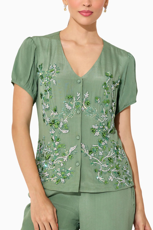 Green Viscose Co-ord Set