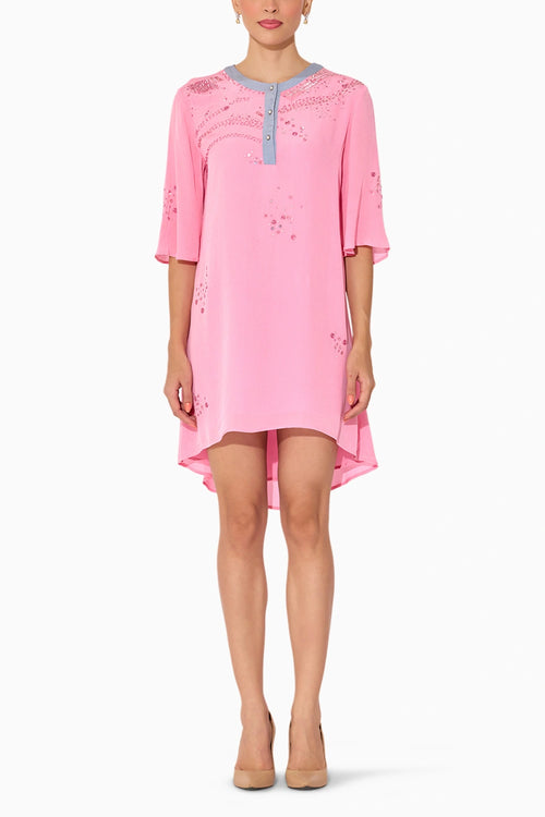 Pink Kaftan Style Dress
