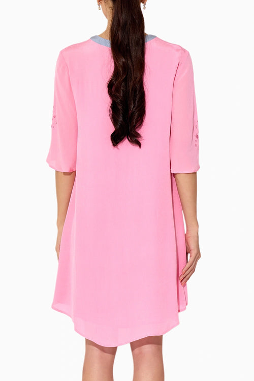 Pink Kaftan Style Dress