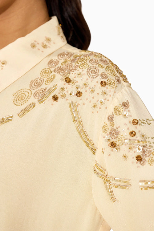 Ivory Viscose Co-ord Set