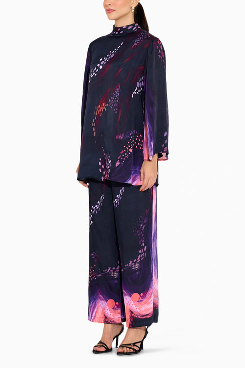 Black Printed Co-ord Set