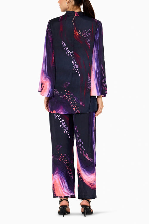 Black Printed Co-ord Set