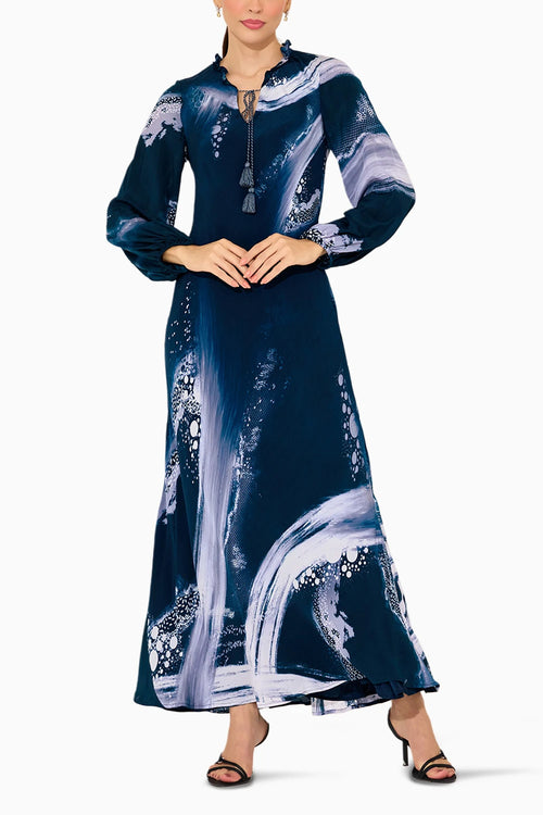 Midnight Blue Viscose Dress