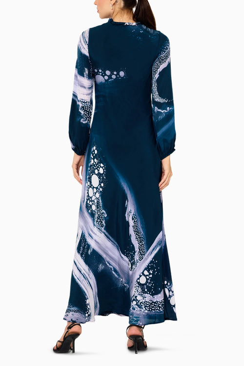 Midnight Blue Viscose Dress