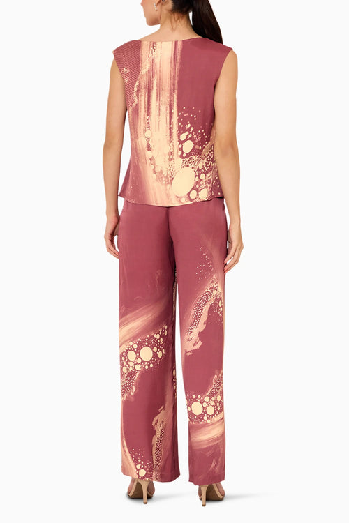 Ruby Wine Printed Co-ord Set