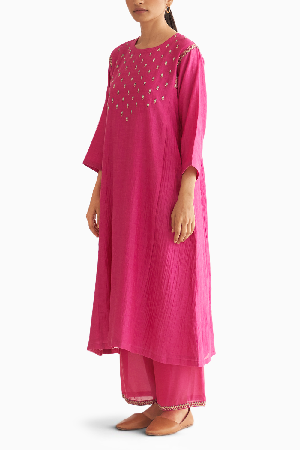 Osha Bright Pink Chak Bagla Set