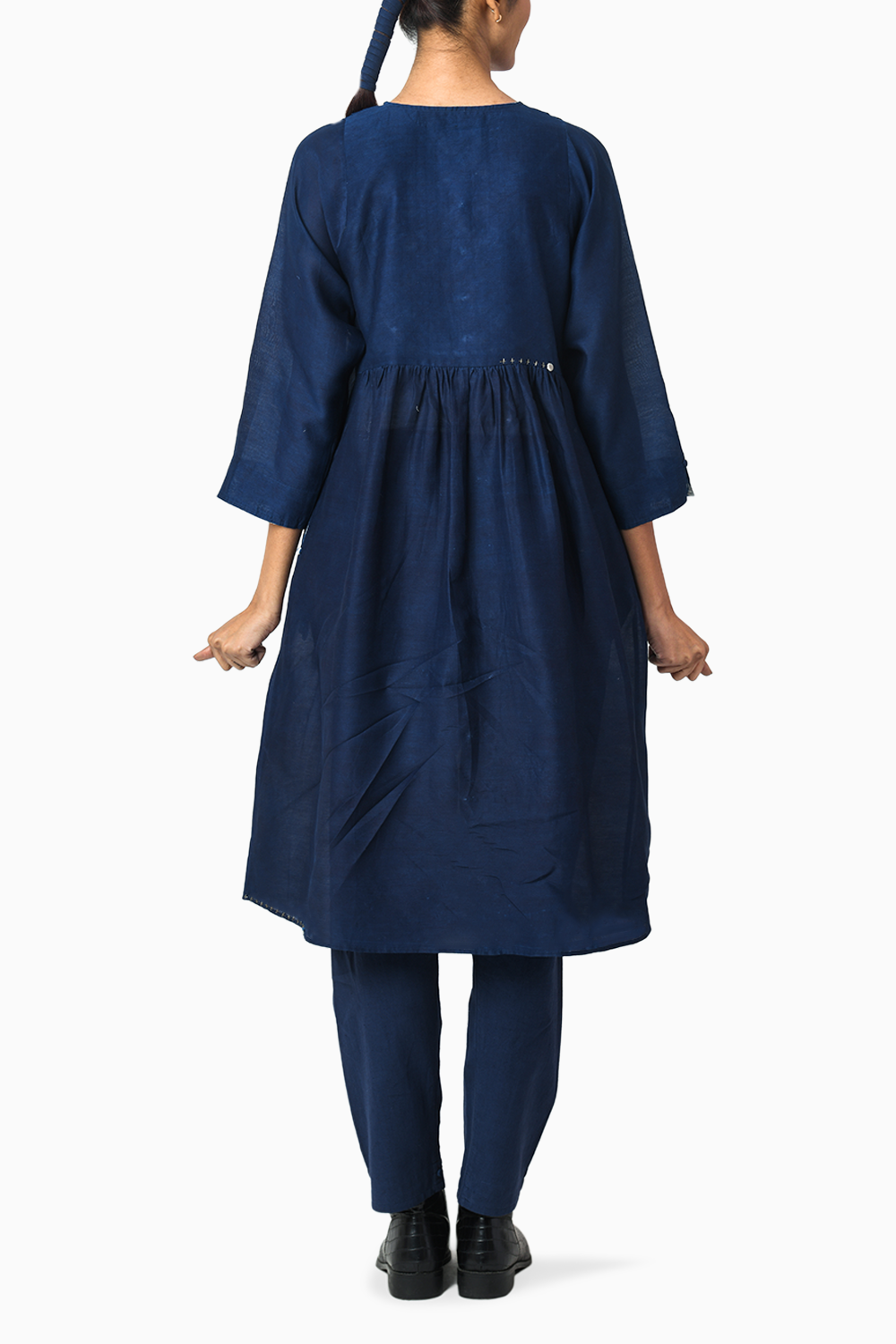 Royal Indigo Tunic with Trouser Set