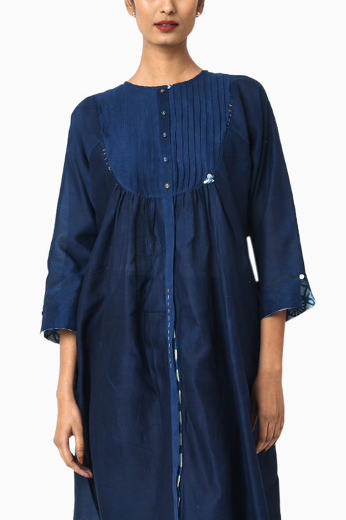 Royal Indigo Tunic with Trouser Set