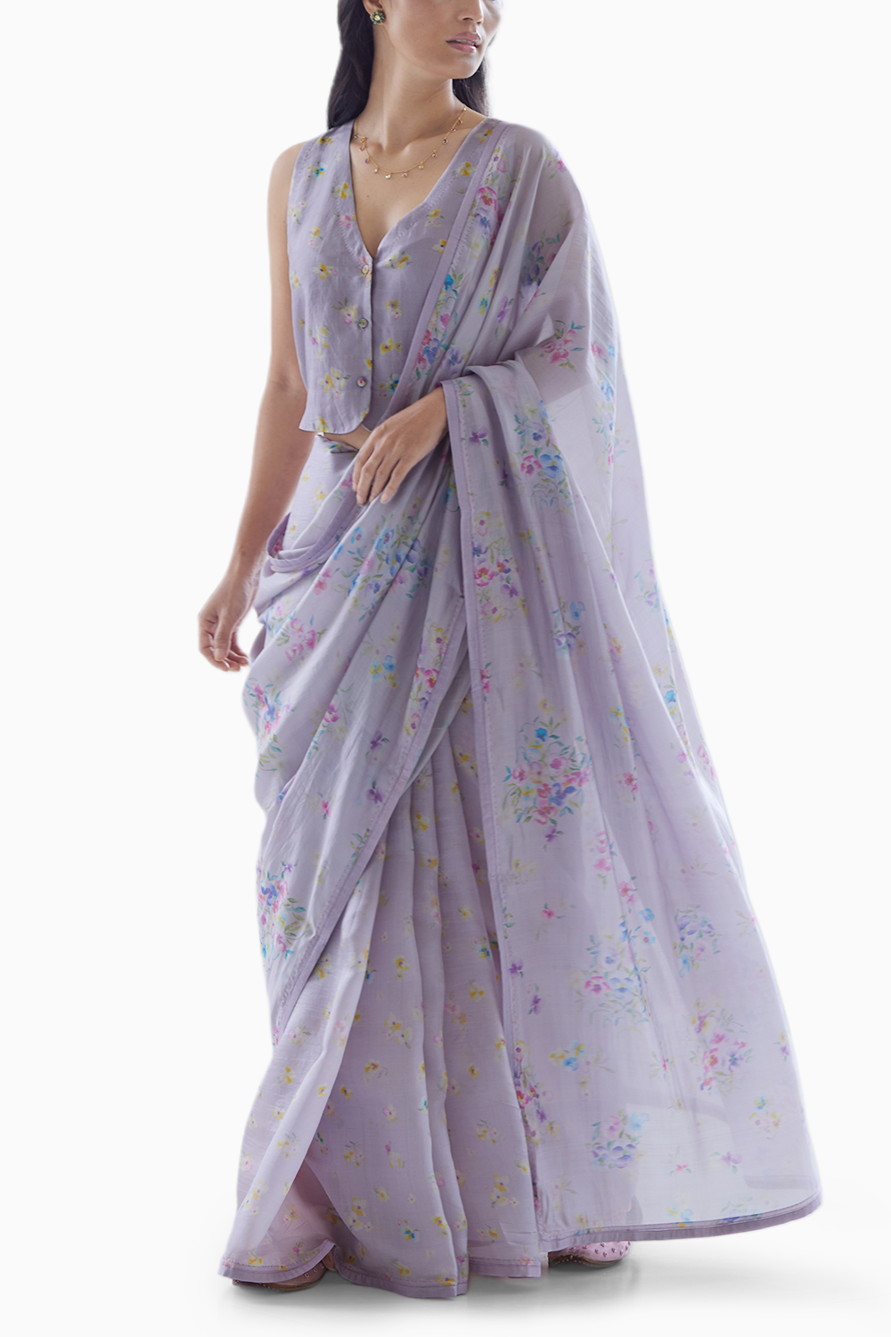 Picnic Daydream Mauve Saree