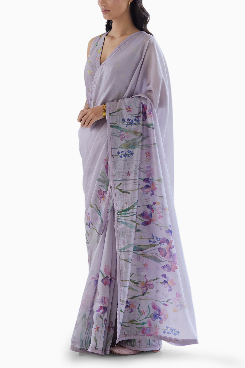 Cherished Times Mauve Saree